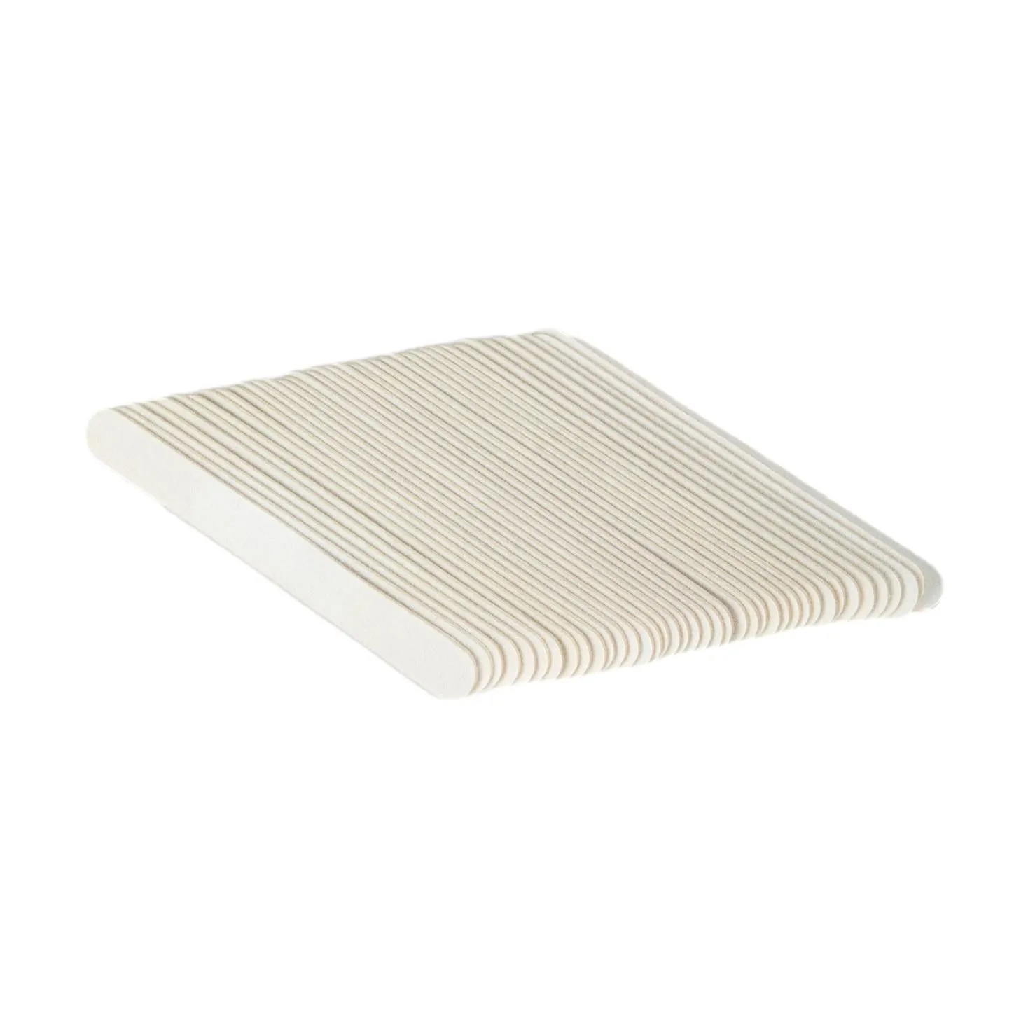 5" White Nail Files, 100/180 Grit, 50 ct