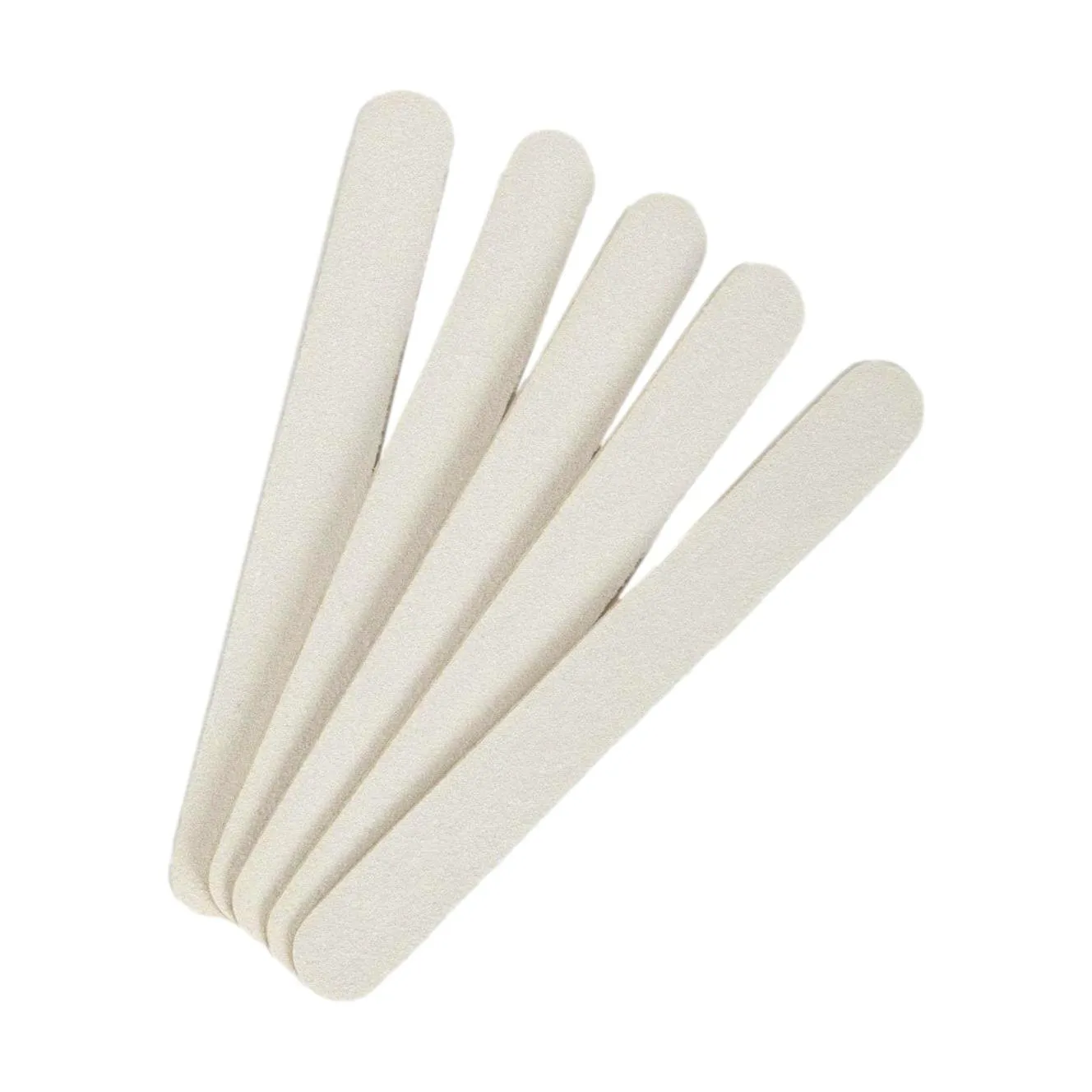 5" White Nail Files, 100/180 Grit, 50 ct