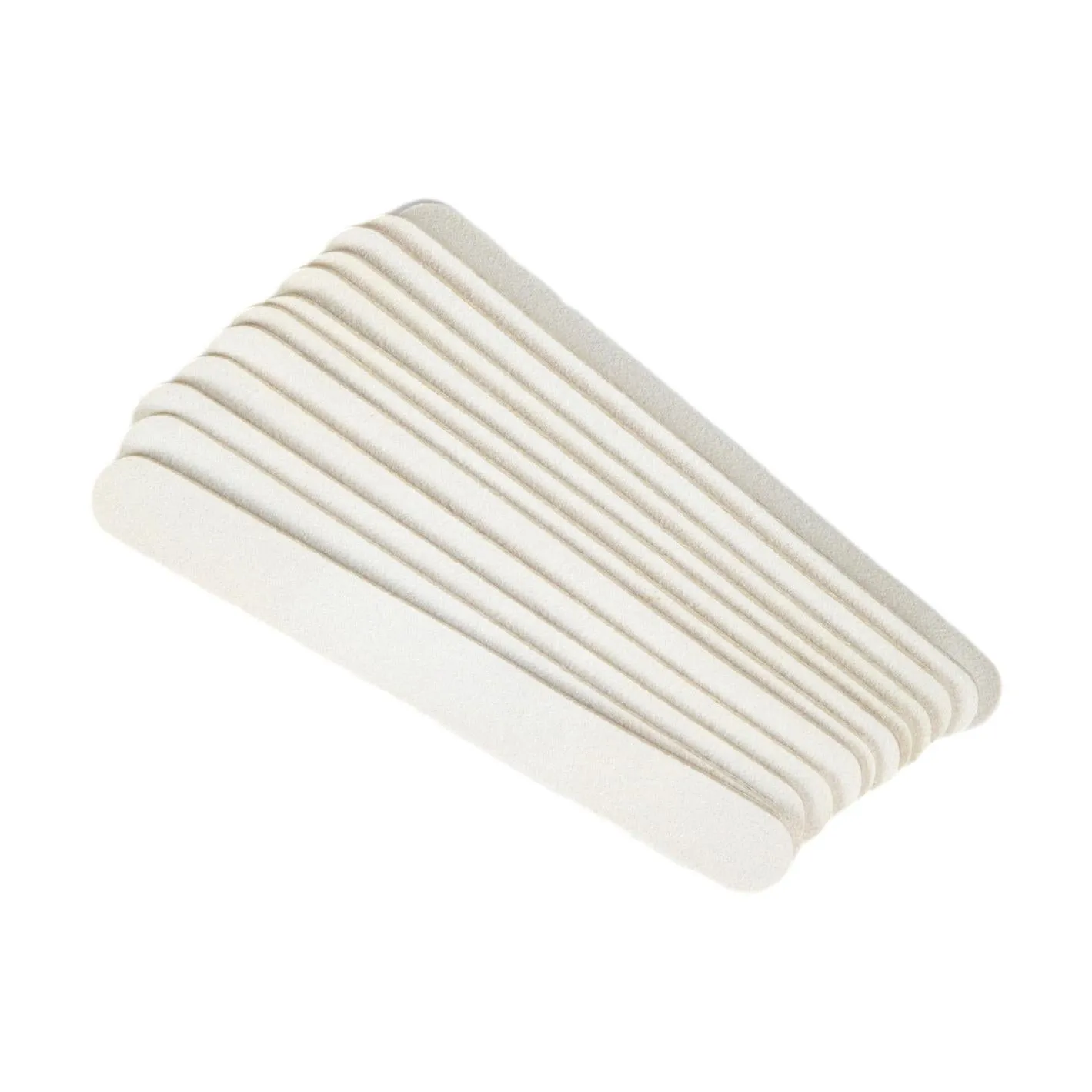 5" White Nail Files, 100/180 Grit, 50 ct