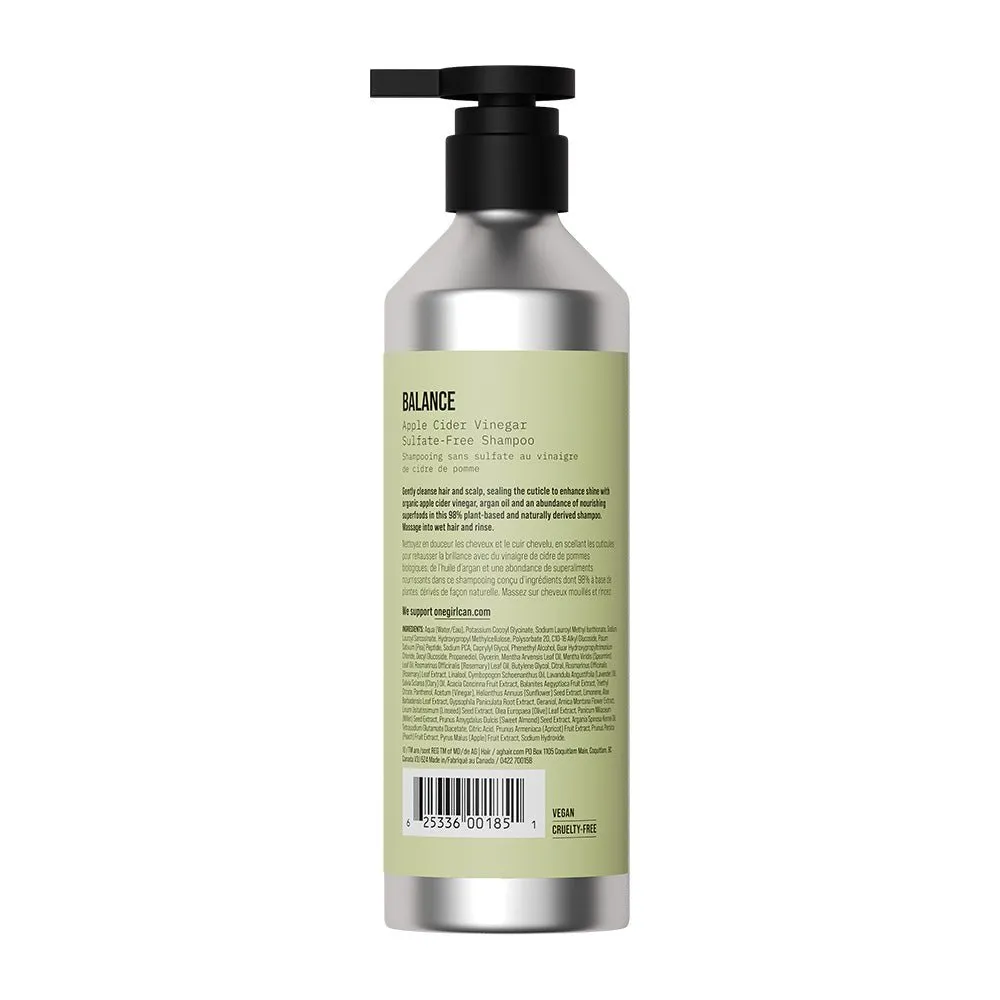 AG Care Balance Apple Cider Vinegar Sulfate-Free Shampoo 355ml