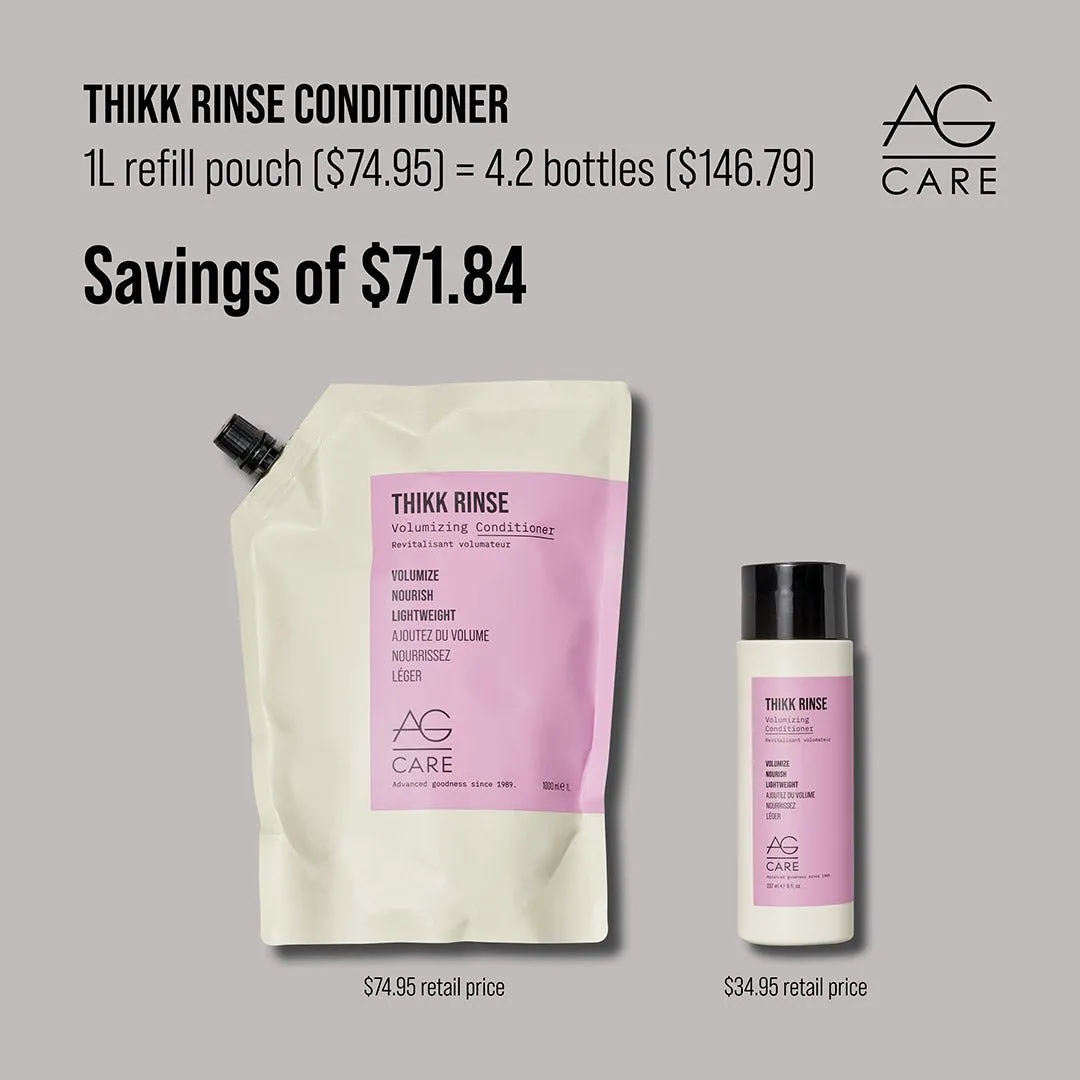 AG Care Thikk Rinse Volumizing Conditioner 1L