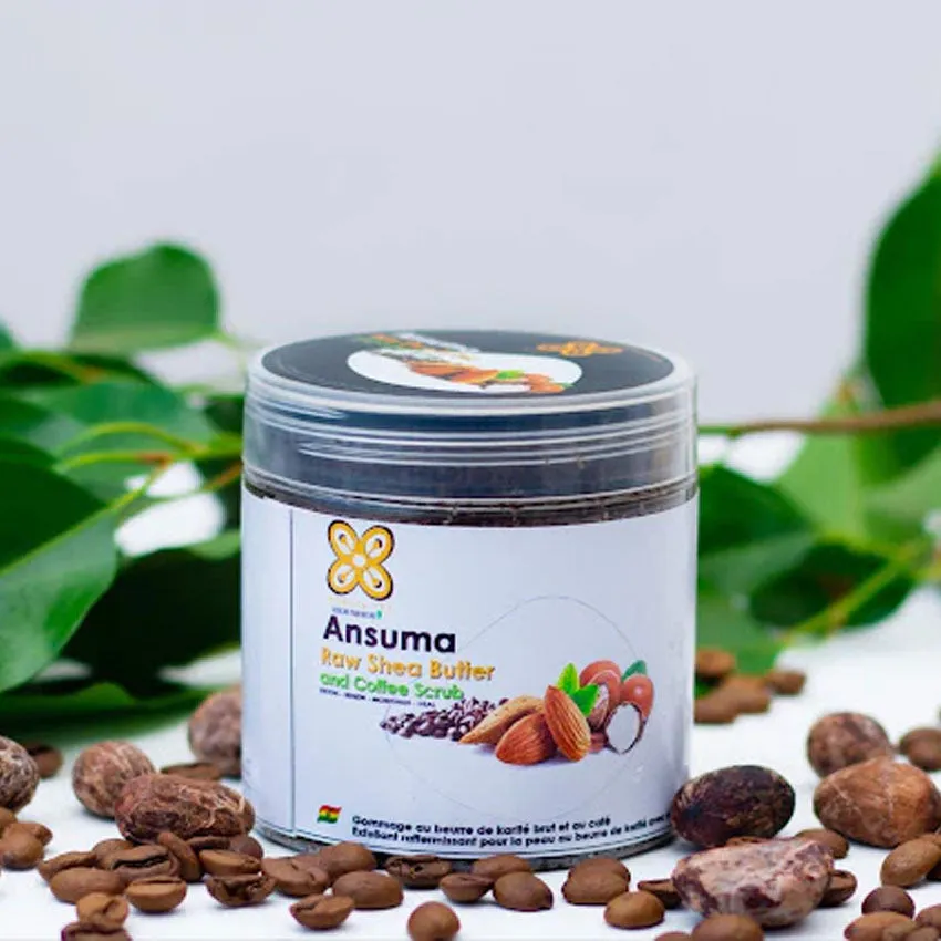 Ansuma Raw Shea Butter and Coffee Scrub