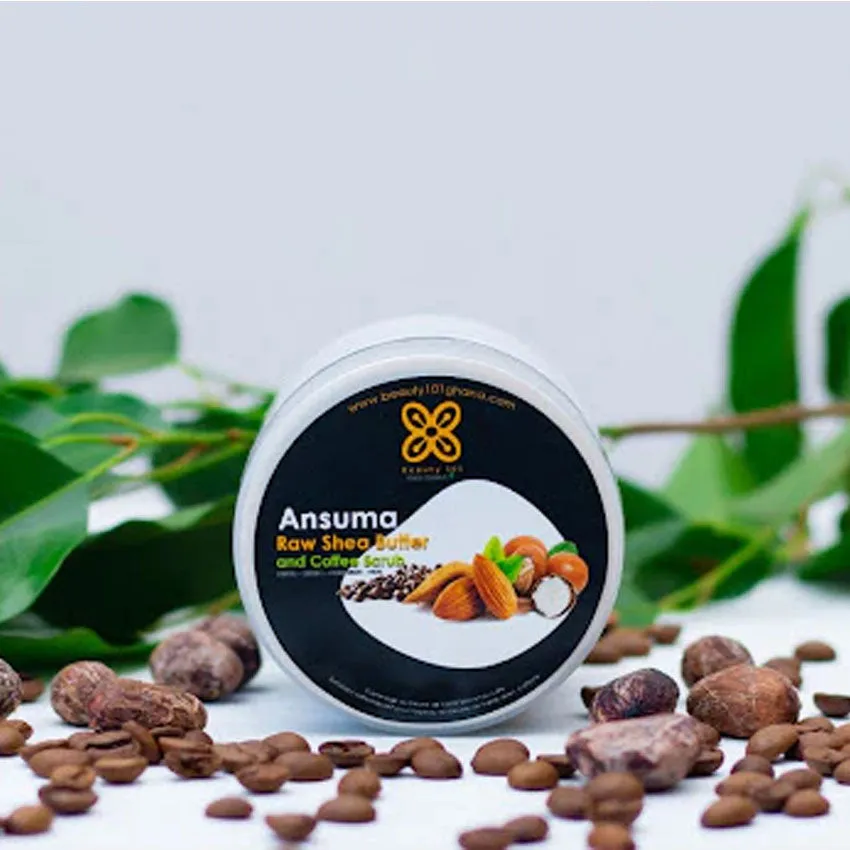 Ansuma Raw Shea Butter and Coffee Scrub