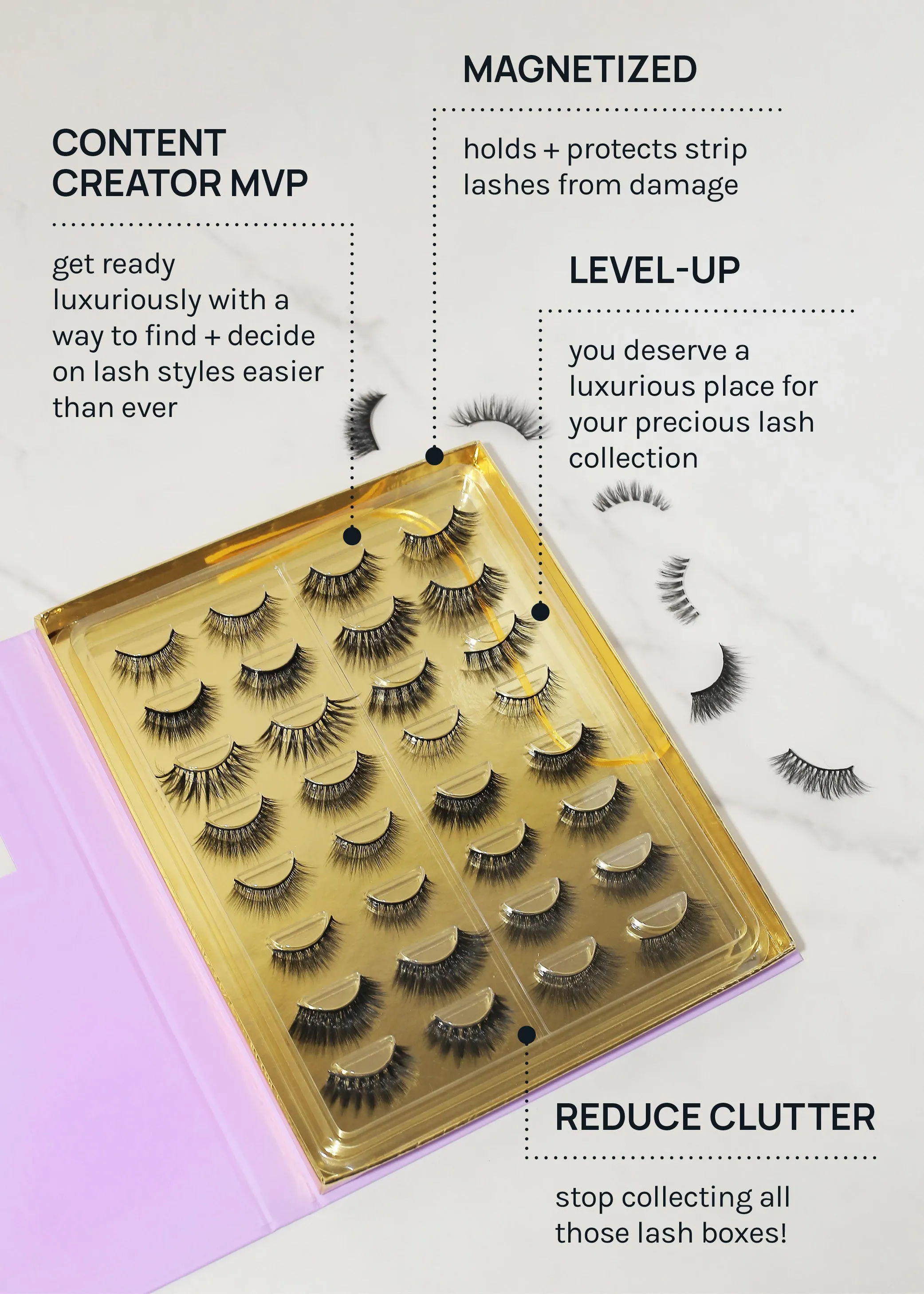 AOA Pro Eyelash Book - Purple