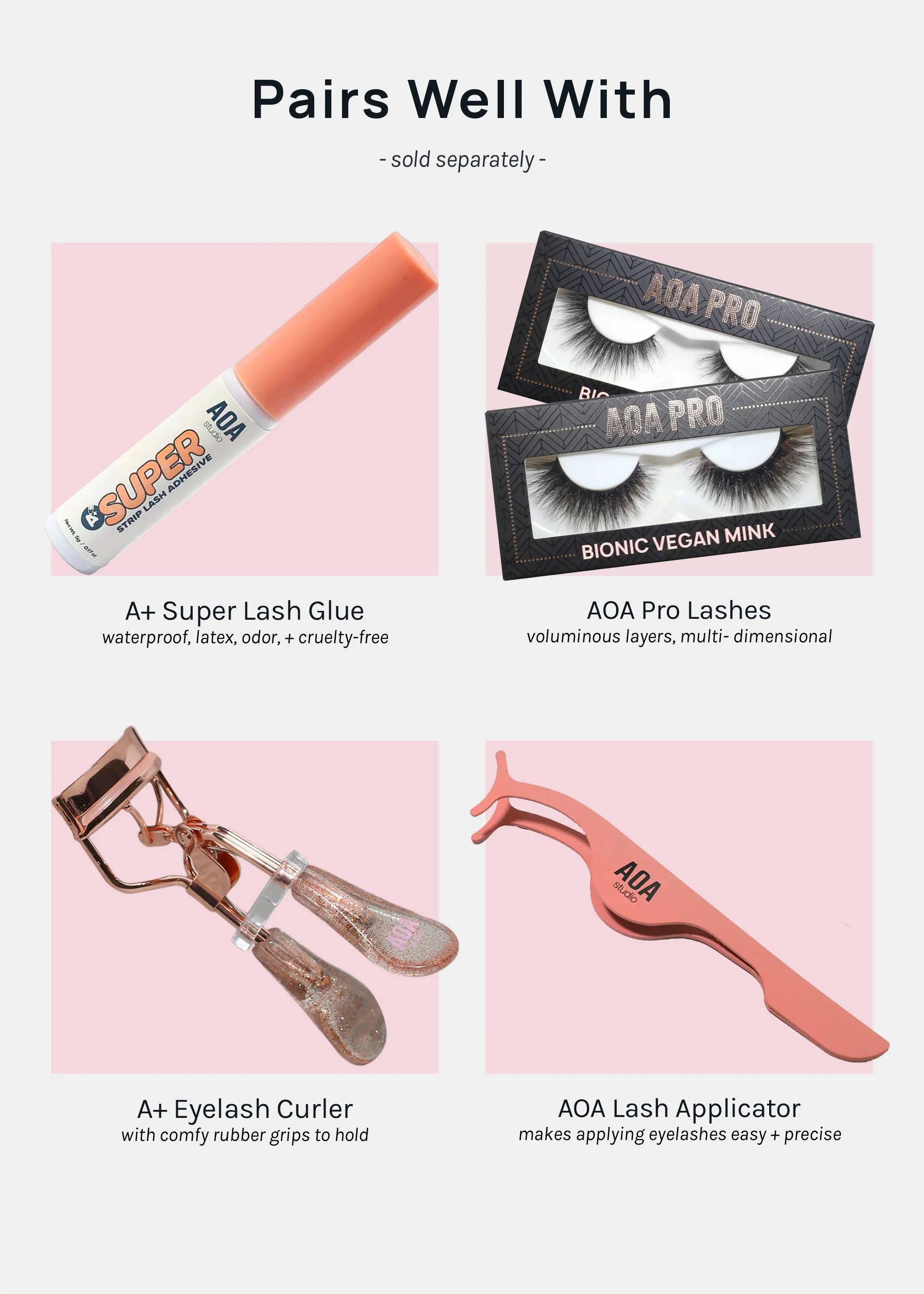 AOA Pro Eyelash Book - Purple