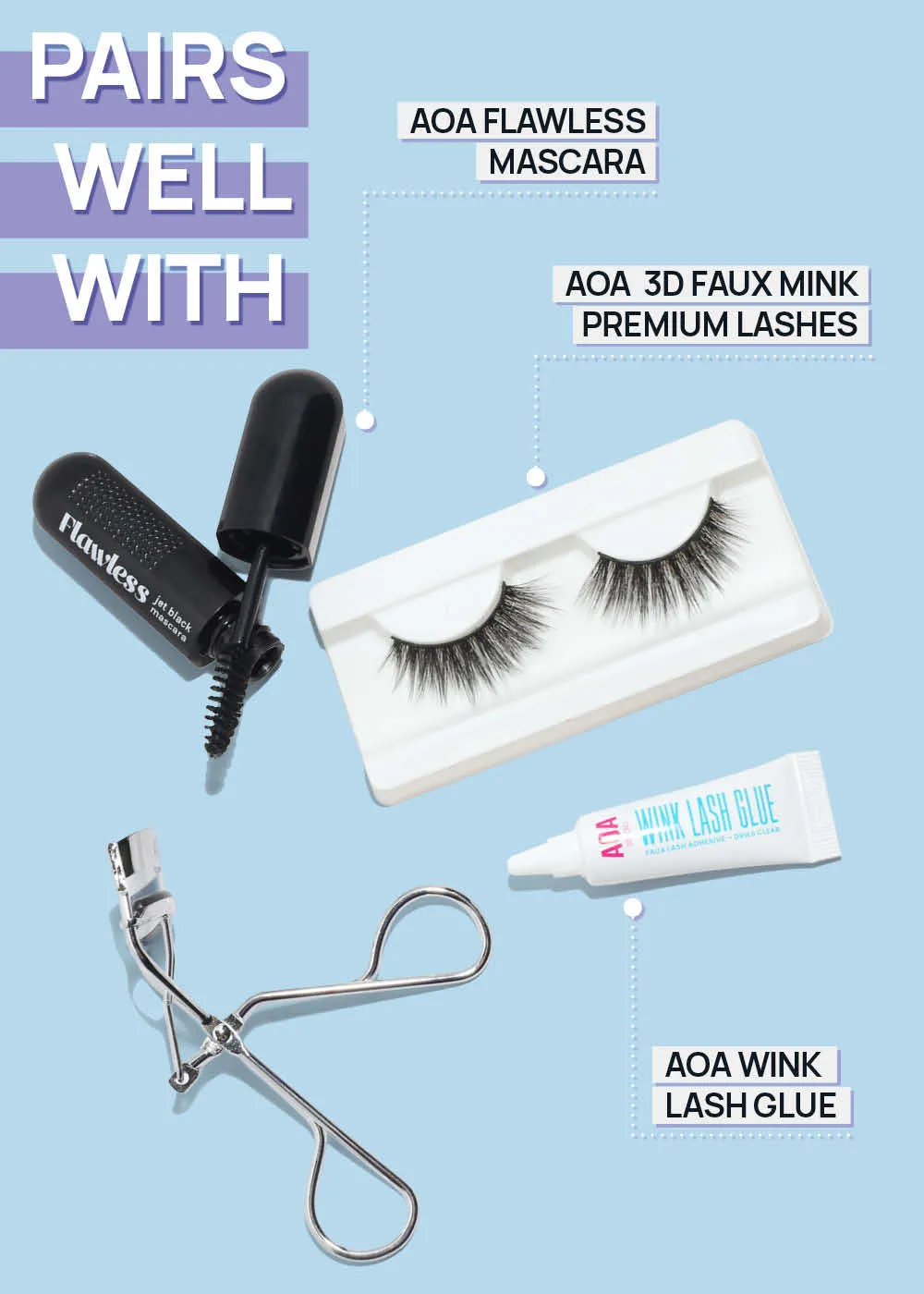 AOA Stainless Steel Eyelash Curler