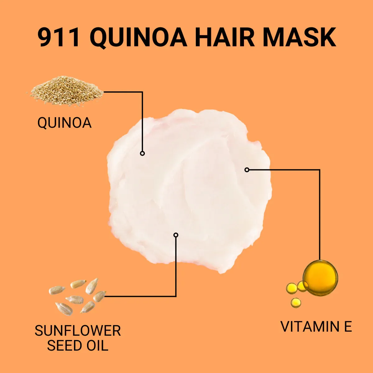 Biotop Professional 911 Quinoa Revitalizing Hair Mask 550ml