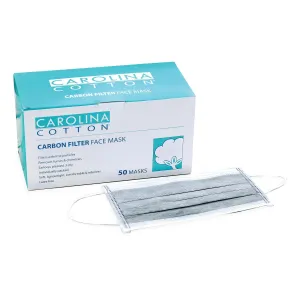 Carolina Cotton Carbon Filter Face Mask, 50 ct