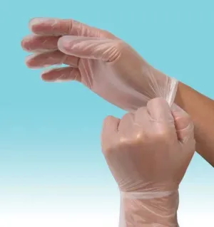 Clear Vinyl Gloves, 100 ct