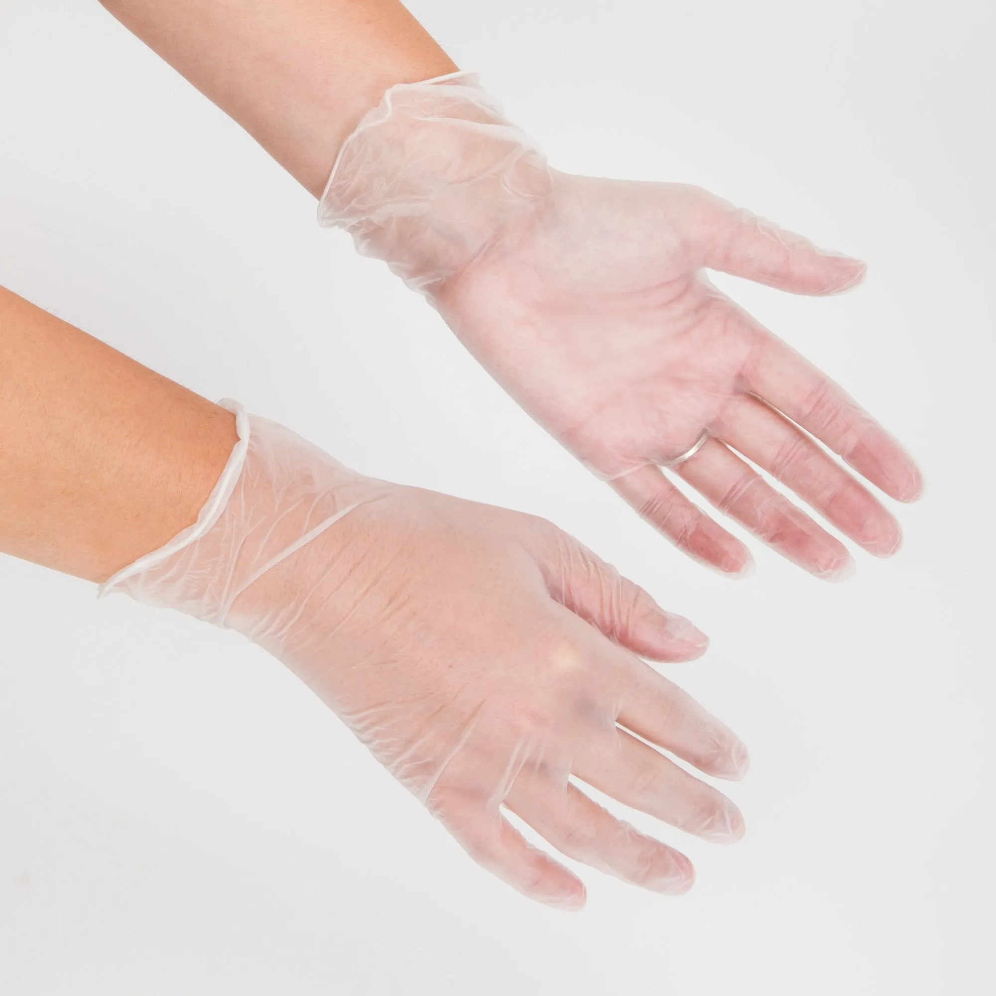 Clear Vinyl Gloves, 100 ct
