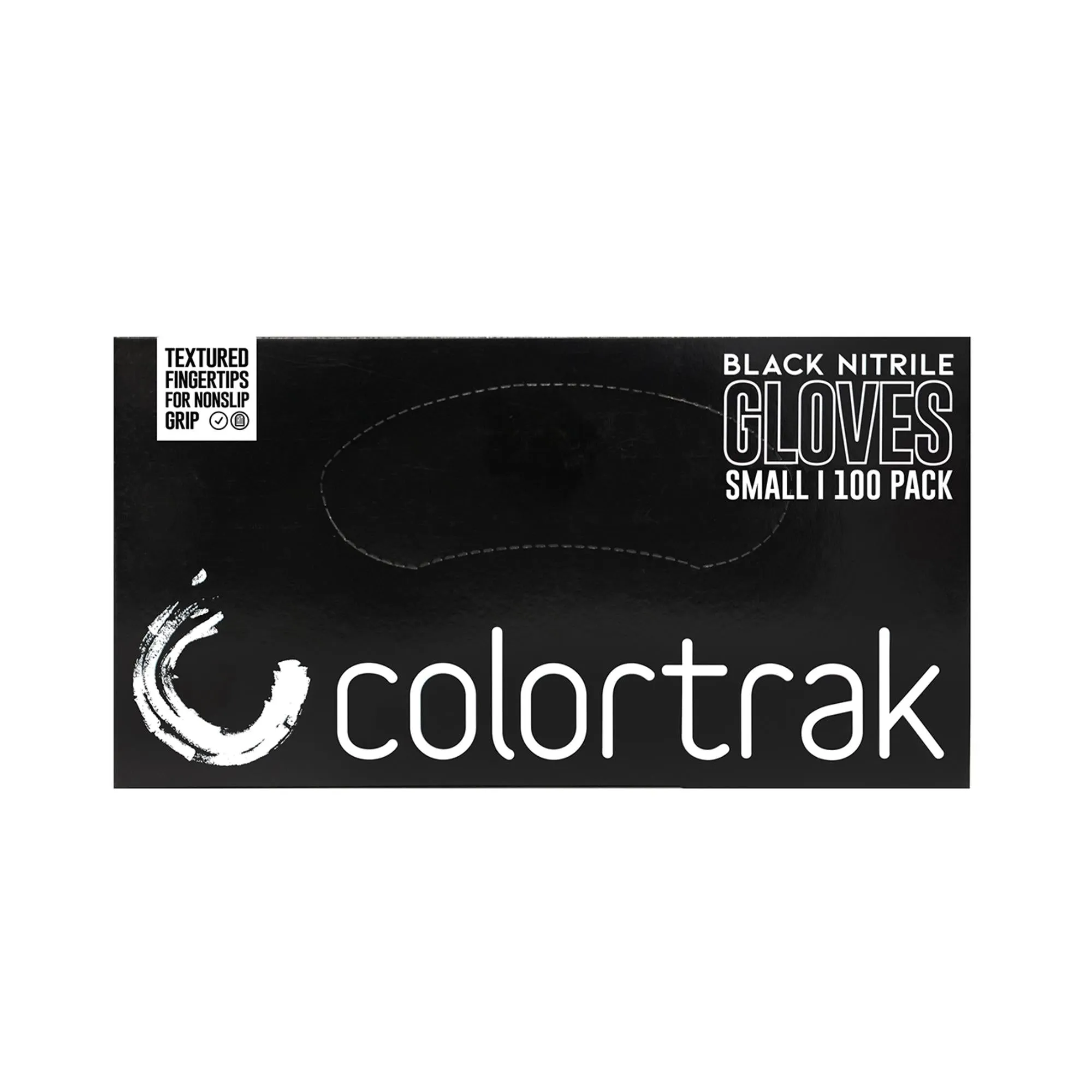 Colortrak Nitrile Gloves, Midnight Black, 100 ct