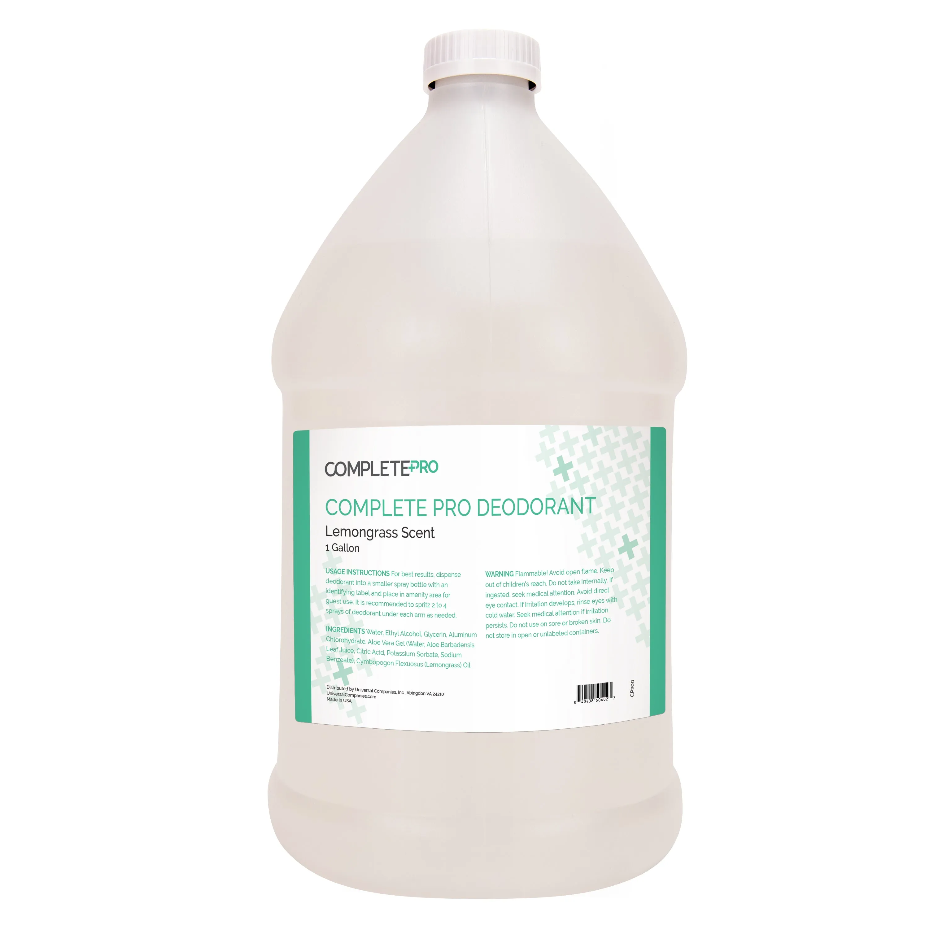 Complete Pro Deodorant, Lemongrass, 1 gallon