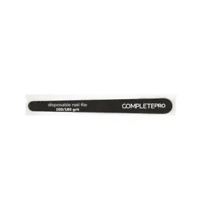 Complete Pro Tapered Wood Nail Files, 6", 100/180 grit, Black
