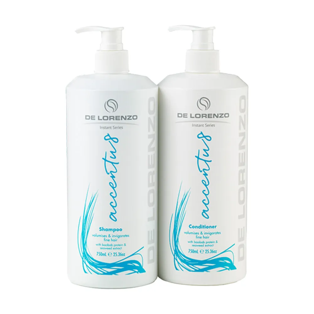 De Lorenzo Instant Accentu8 Shampoo & Conditioner 750ml Duo Pack