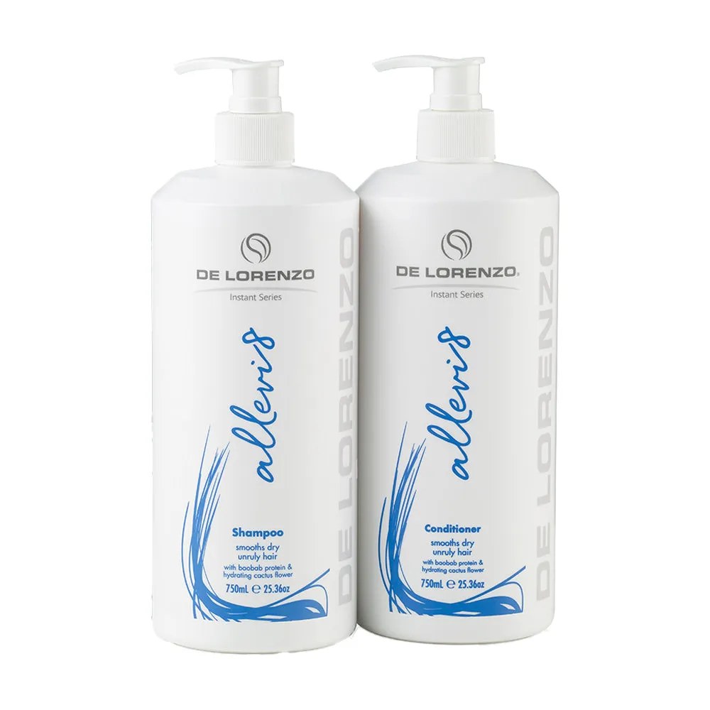 De Lorenzo Instant Allevi8 Shampoo & Conditioner 750ml Duo Pack