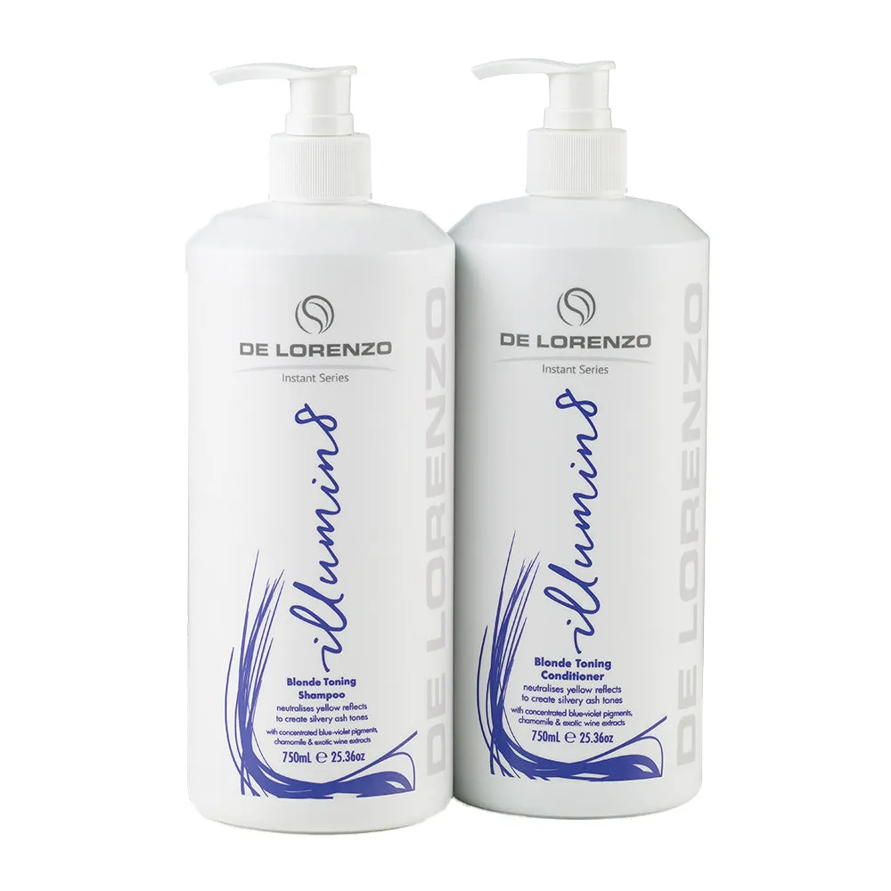 De Lorenzo Instant Illumin8 Shampoo & Conditioner 750ml Duo Pack