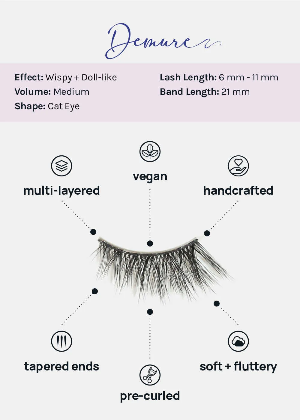 Demi-Dream Half Lashes C Demure