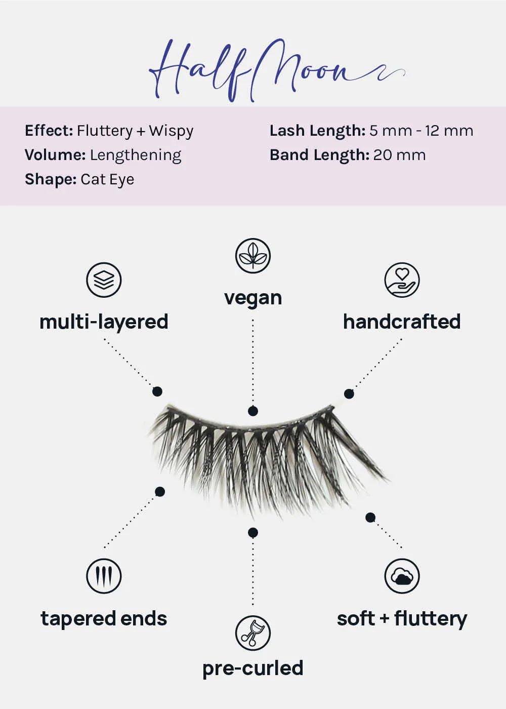 Demi-Dream Half Lashes C HalfMoon