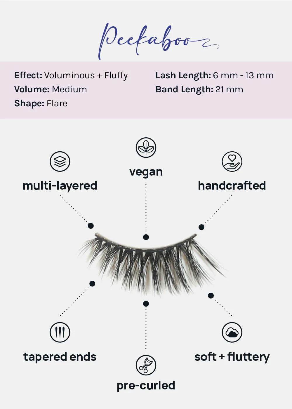 Demi-Dream Half Lashes C Peekaboo