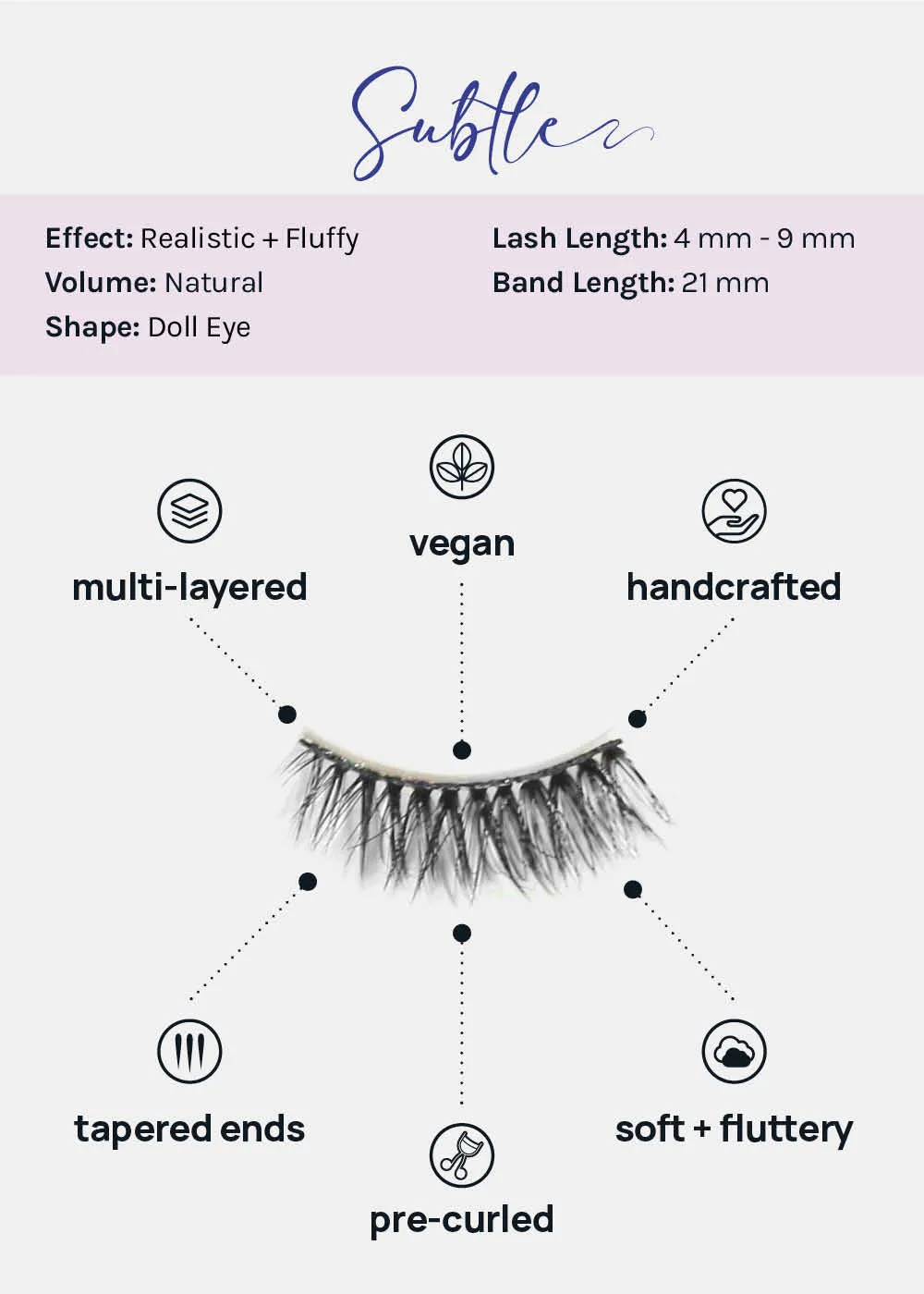 Demi-Dream Half Lashes C Subtle