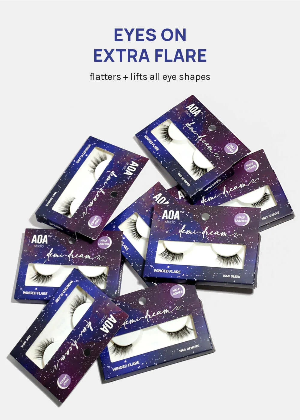 Demi-Dream Half Lashes C Whisper