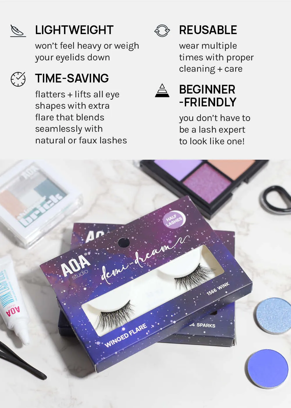 Demi-Dream Half Lashes C Whisper