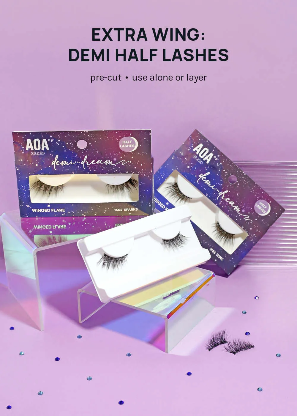 Demi-Dream Half Lashes C Whisper
