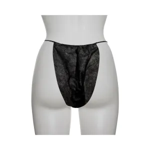 Disposable Bikini, Black, OSFM, 100 ct