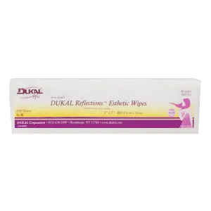 DUKAL Reflections 100% Cotton Non Woven Esthetic Wipe, 3"x3" - 200 Pack