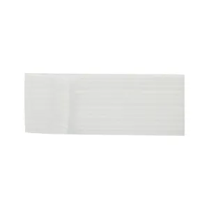Elastic Headbands with Velcro Closure, White, 48 ct