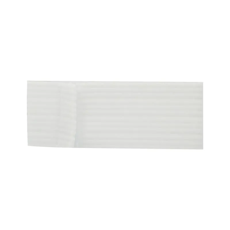Elastic Headbands with Velcro Closure, White, 48 ct