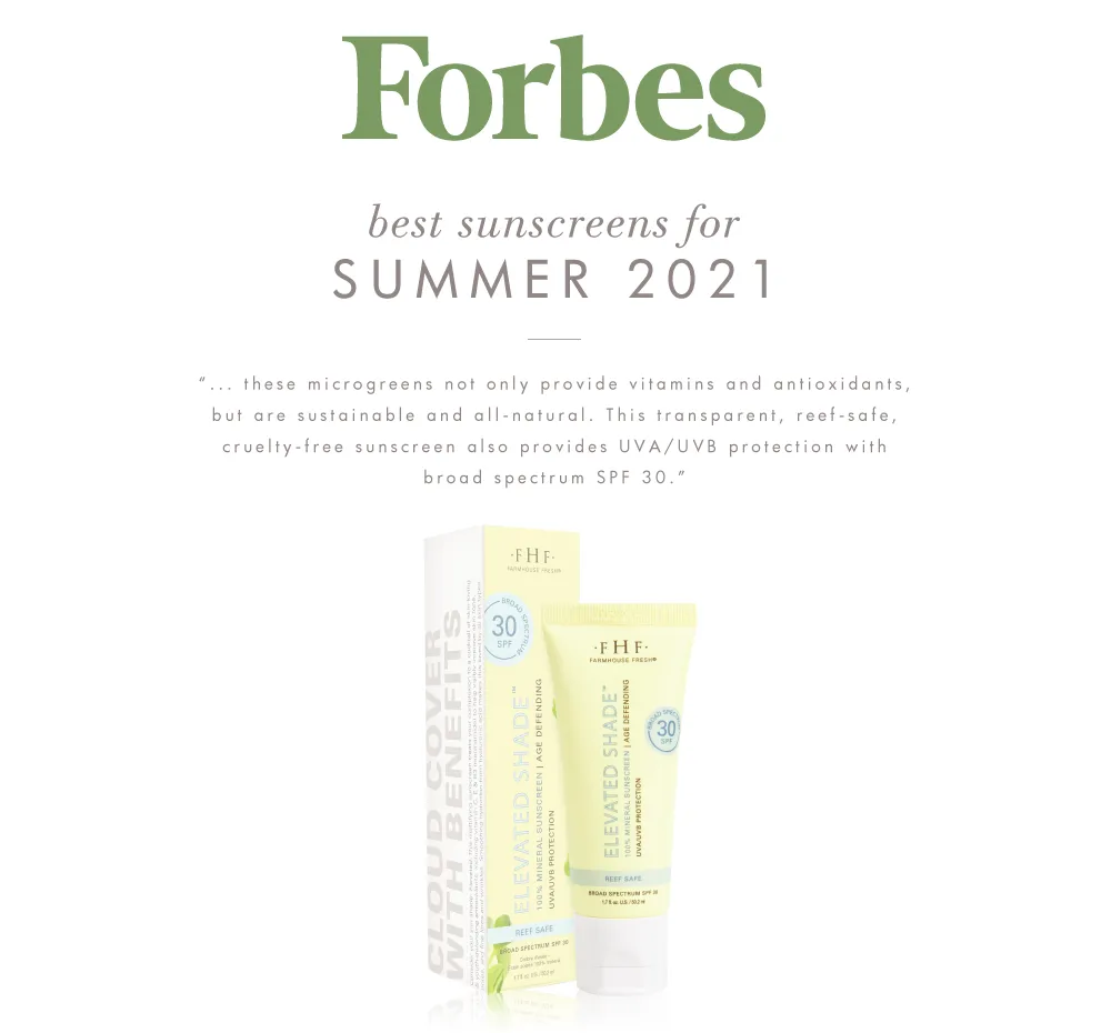Elevated Shade? Age-Defending 100% Mineral Sunscreen | Farmhouse Fresh