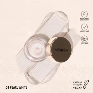 Everlust Shimmer Cream Shadow (001, Pearl White)