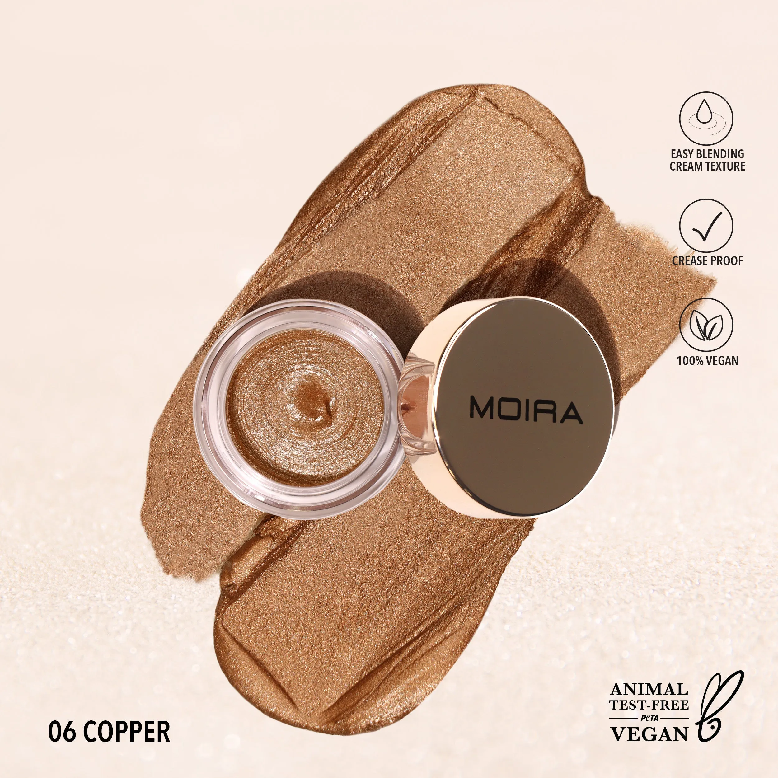 Everlust Shimmer Cream Shadow (006, Copper)