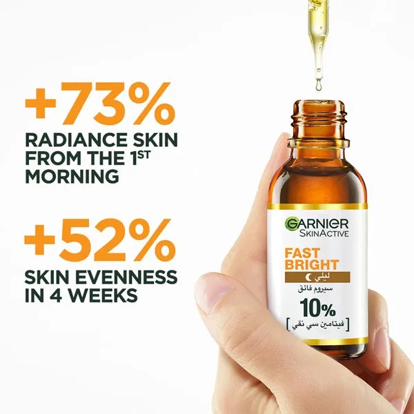 Fast Bright 10% Pure Vitamin C Brightening Overnight Serum - 30ml