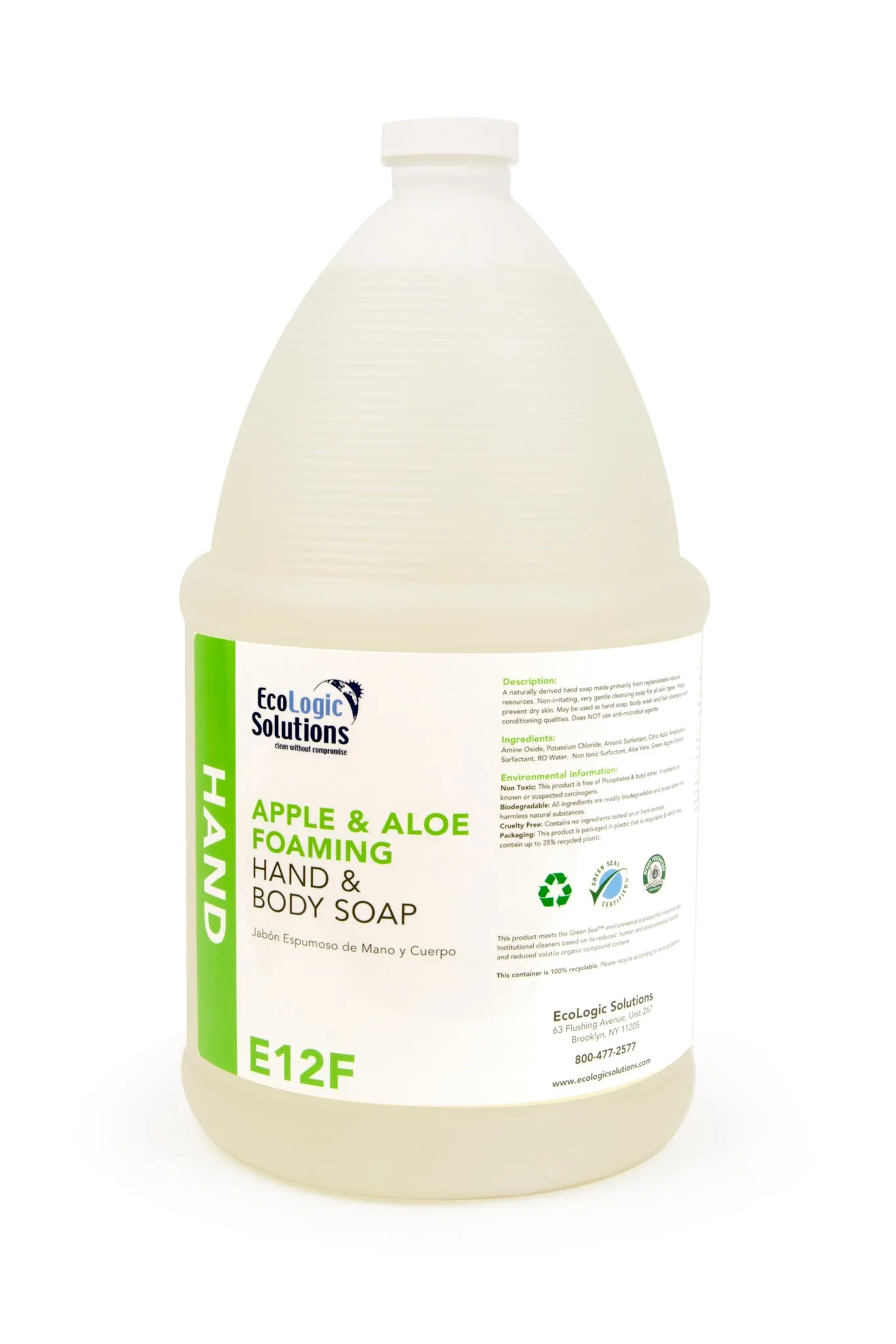 Foaming Hand Soap with Aloe & Apple Fragrance, 1 Gallon