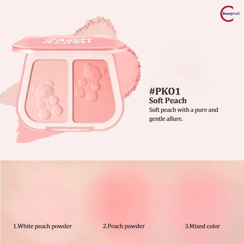 FOCALLURE Dual-Color Blush Mud