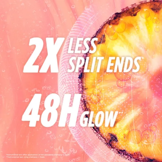 Garnier Ultimate Blends Glowing Lengths Pineapple Hair Food 3-in-1 Hair Mask Treatment 400ml