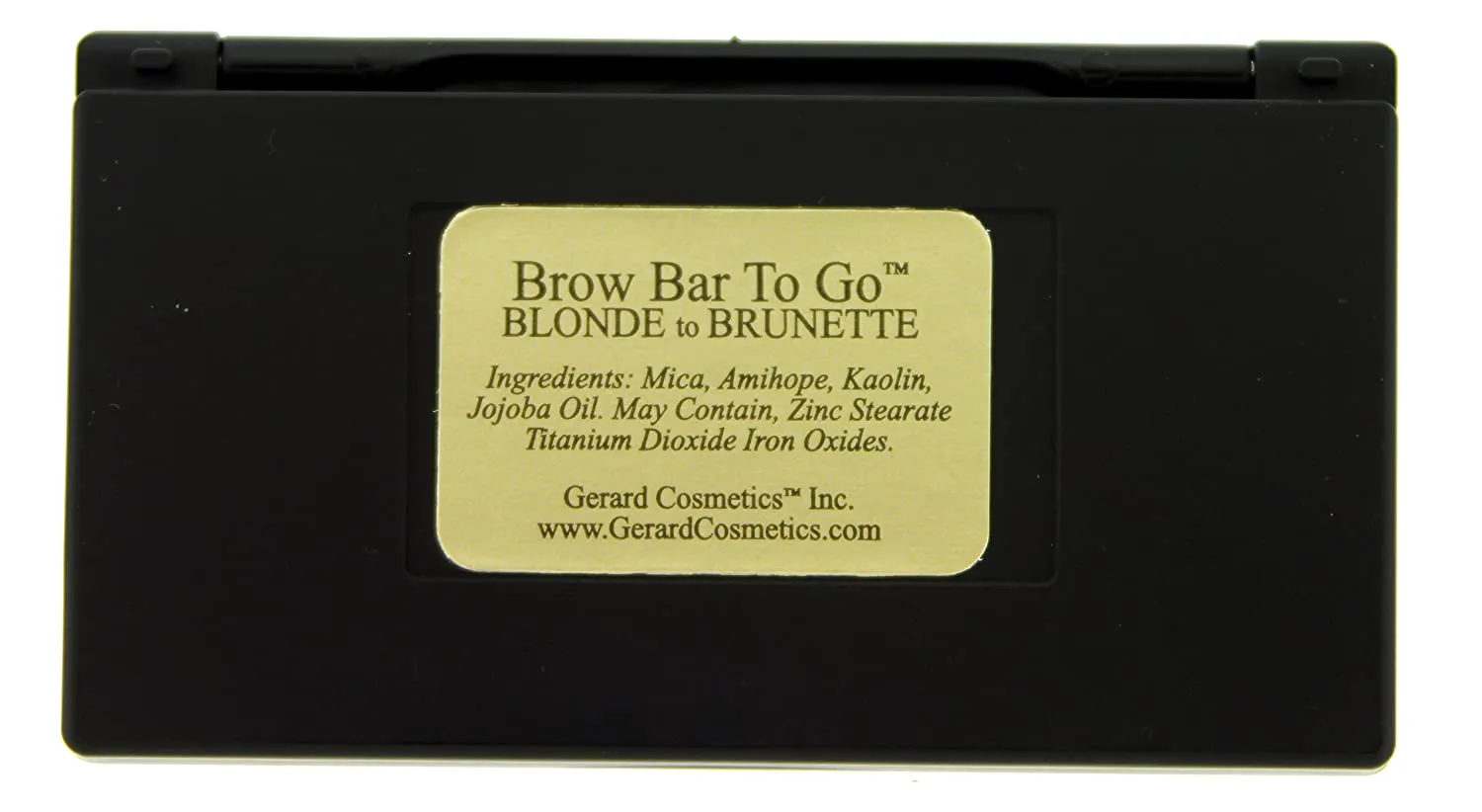 Gerard Cosmetics Brow Bar To Go BLONDE TO BRUNETTE -COMPLETE EASY BROW KIT with brow powders and brow wax for sculpting, contouring and filling in thinning or sparse brows Easy to get bold brows.