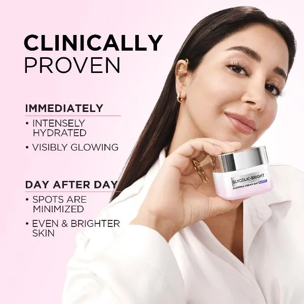 Glycolic Bright Glowing and Brightening Night Cream with Glycolic Acid for boosting overnight, 50 ml
