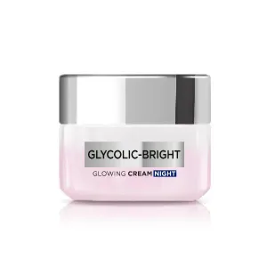Glycolic Bright Glowing and Brightening Night Cream with Glycolic Acid for boosting overnight, 50 ml