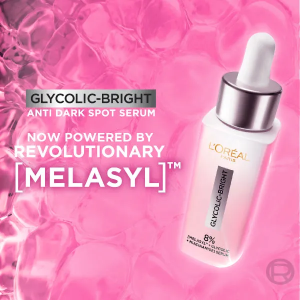 Glycolic Bright Serum with 8% [Melasyl ?   Glycolic Acid   Niacinamide] face serum for Dark Spots & Brightening 30ml