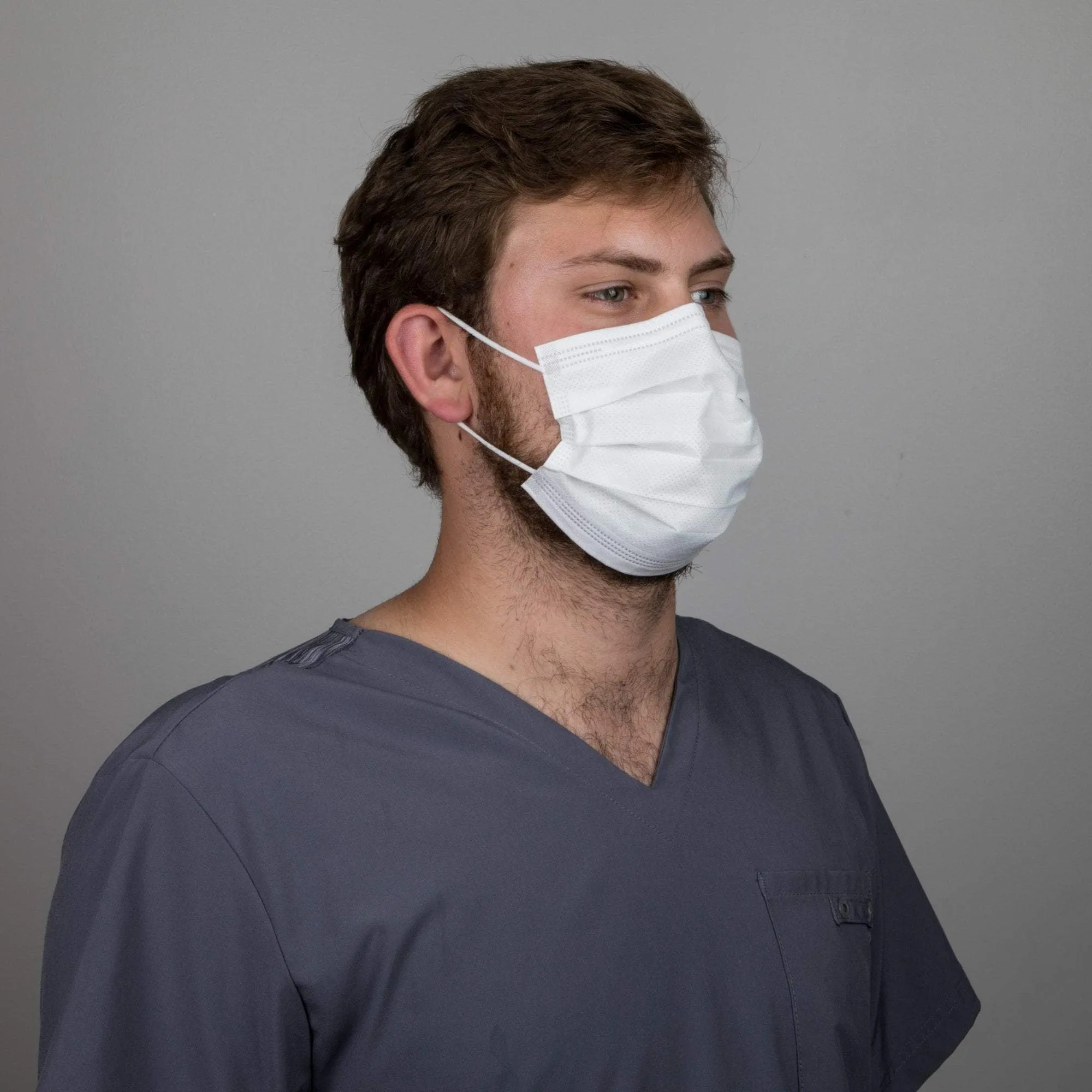 Graham Medical Disposable Ear Loop Face Mask, 50 Count
