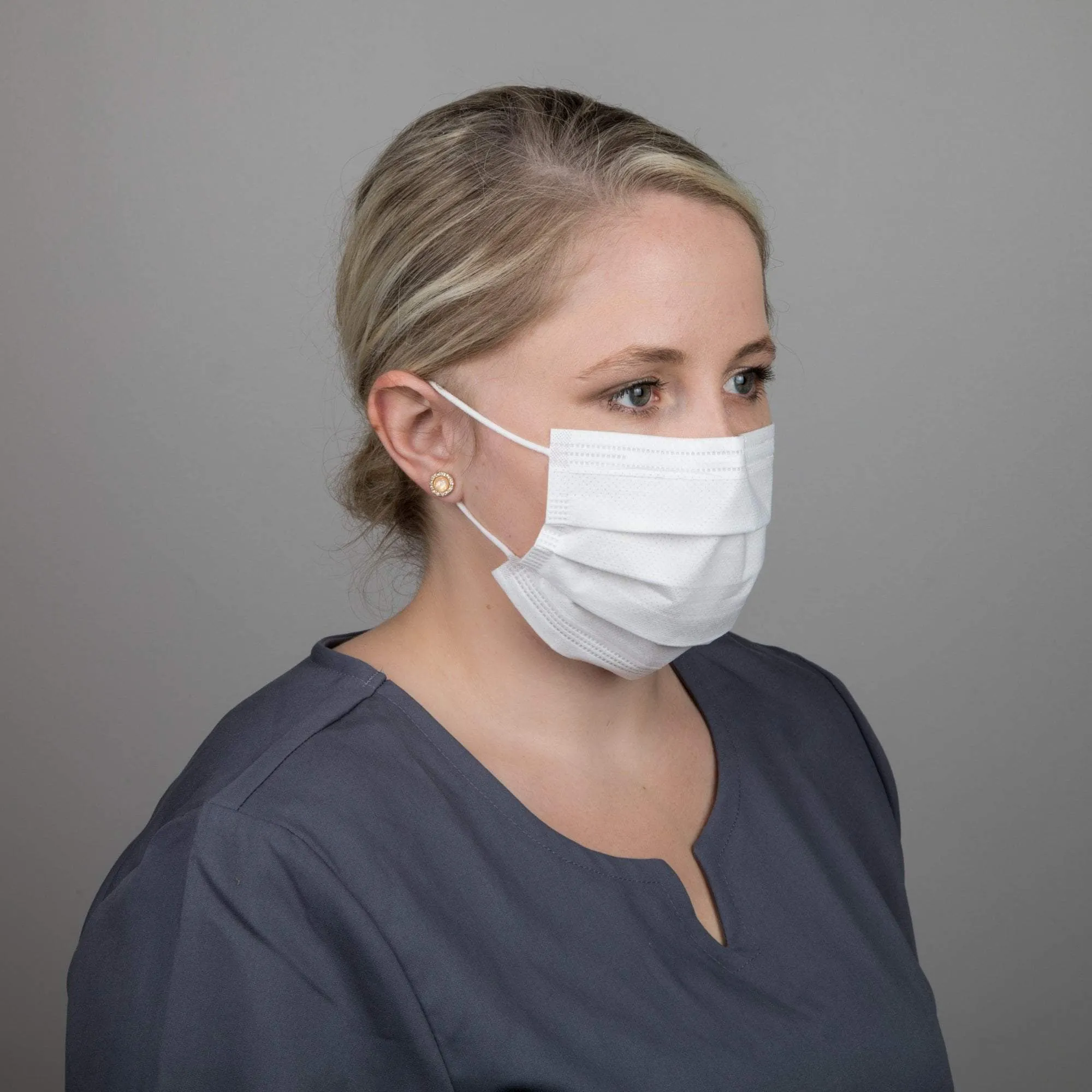 Graham Medical Disposable Ear Loop Face Mask, 50 Count