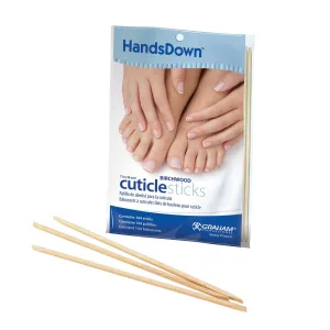 HandsDown 7" Birchwood Cuticle Sticks, 144 count