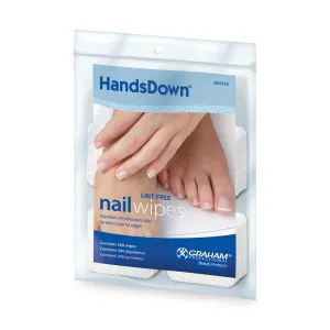 HandsDown Lint Free Nail Wipes, 200 ct