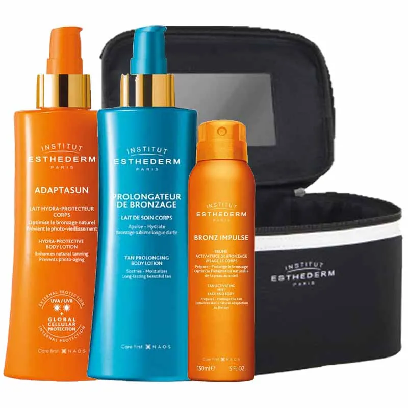 Institut Esthederm Prepare, Protect & Prolong Bundle   Free Travel Bag