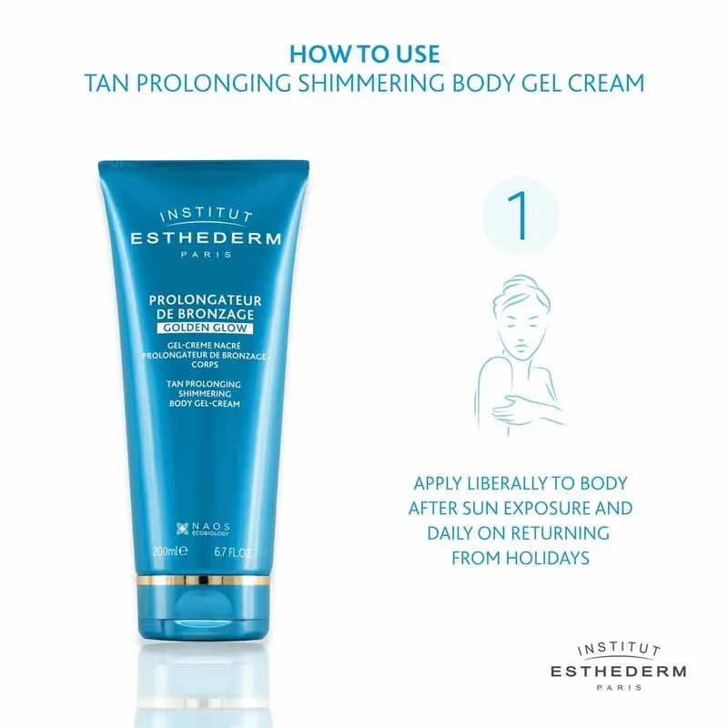 Institut Esthederm Tan Prolonging After Sun Shimmering Body Gel Cream