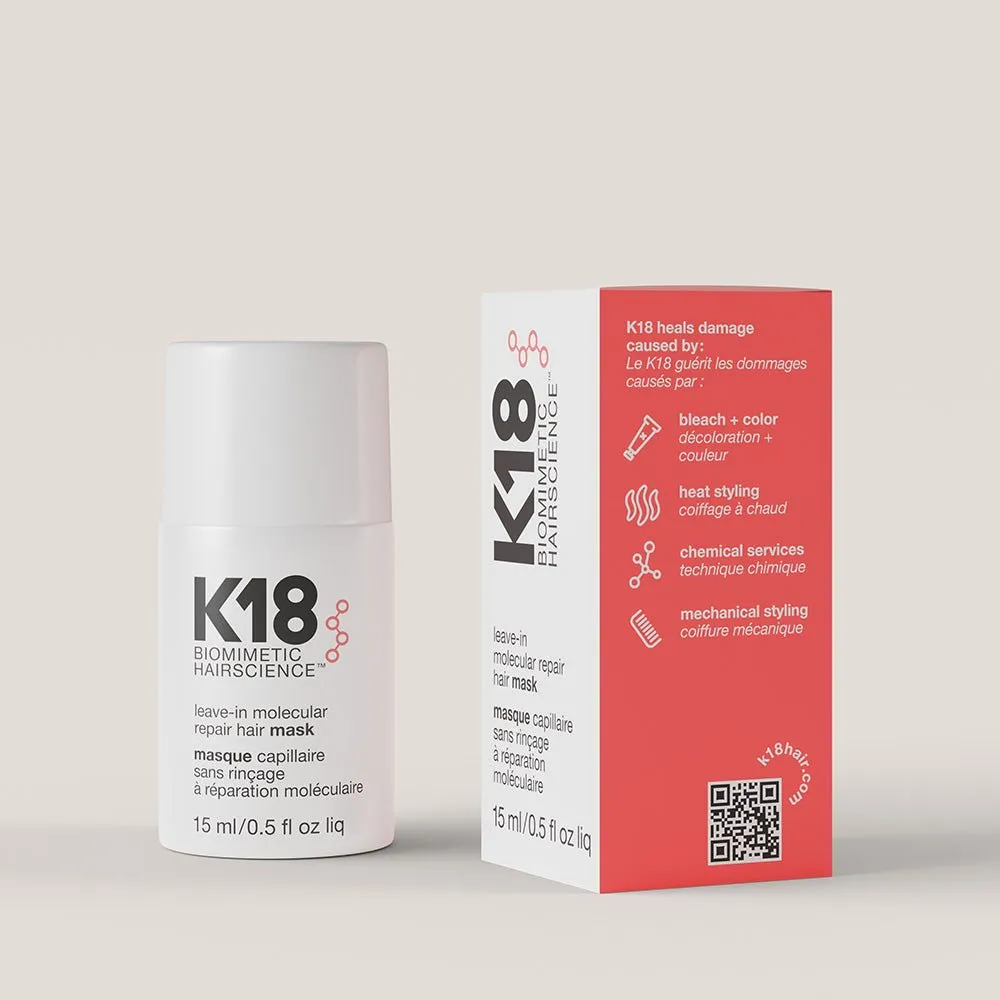 K18 Leave-in Molecular Repair Hair Mask 15ml
