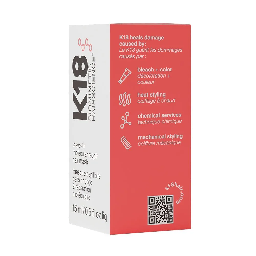 K18 Leave-in Molecular Repair Hair Mask 15ml
